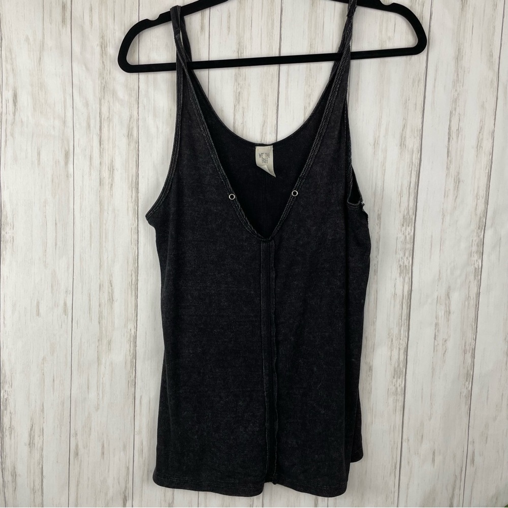 Free People We the Free gray thermal tank - Picture 1 of 5
